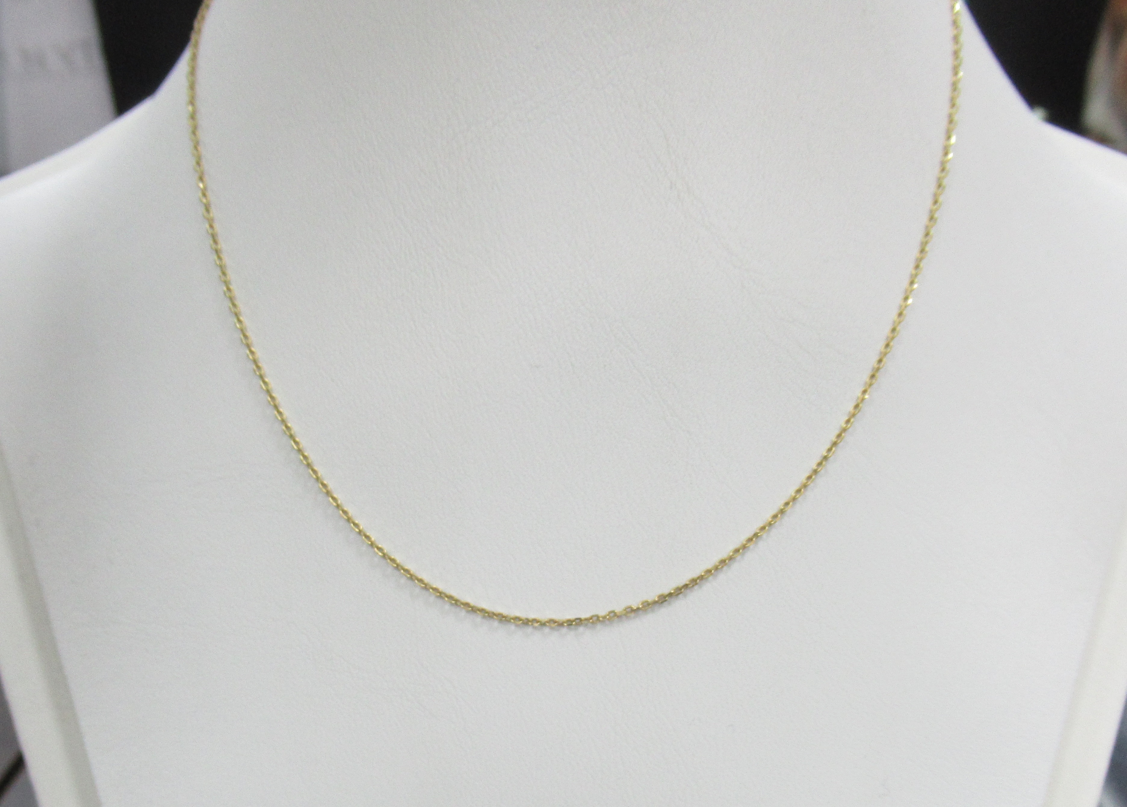 Золотая цепь 585 пробы; желтое золото; плетение Якорное;